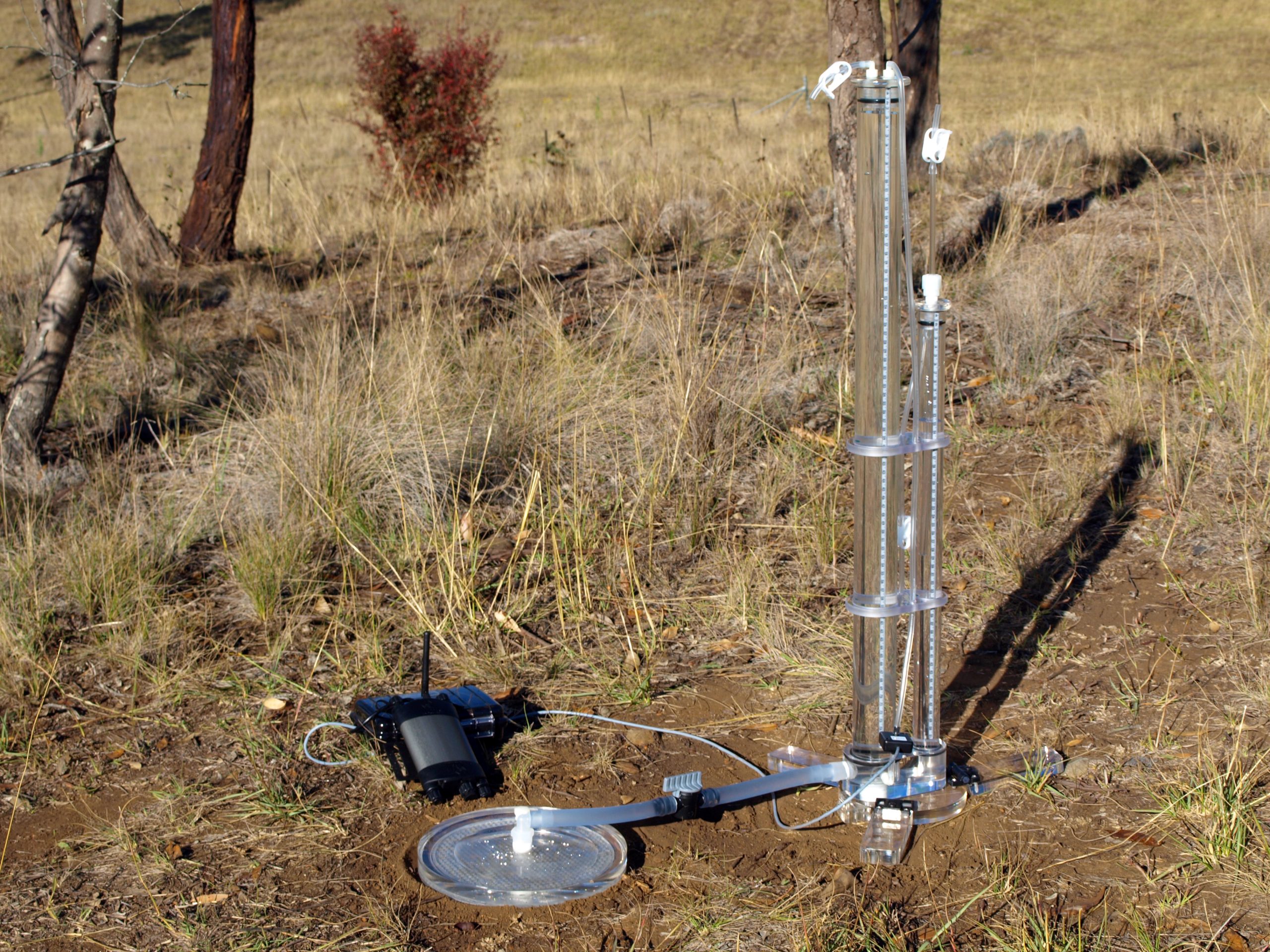 AIM1 ICT International Automatic Infiltration Meter - set up